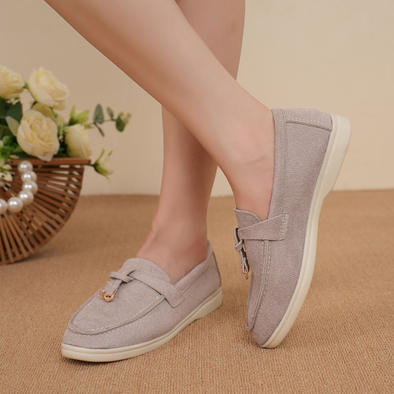 Prekogranične cipele za veće veličine Ženske nove ženske cipele za jesen 2024. Ravne ležerne cipele Ženske natikače u Chanel stilu