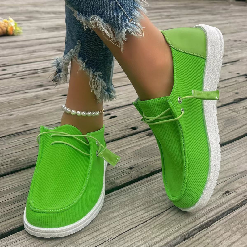 Pārrobežu viena slāņa apavi sieviešu ārējās tirdzniecības lielizmēra spilgti audekla apavi sieviešu uzvelkamie seklie viena slāņa apavi sieviešu ērti ikdienas apavi sievietēm