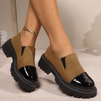 Γυναικεία Loafers Άνοιξης 2025, Νέα Casual Amazon Slip-On, Φθινοπωρινά, Χοντρά Τακούνια, Cross-Border, Μεγάλο Μέγεθος