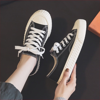 Korejiešu karameļu cepumu studentu audekla apavi Ulzzang Honkongas stila Harajuku stila daudzpusīgi retro 1970. gadu sporta apavi E29