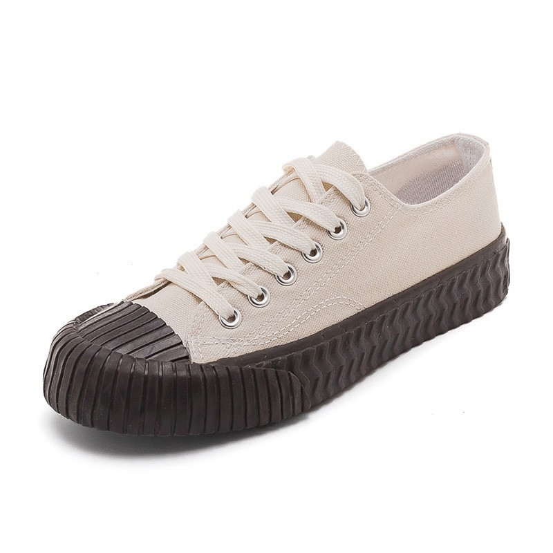 Korejiešu karameļu cepumu studentu audekla apavi Ulzzang Honkongas stila Harajuku stila daudzpusīgi retro 1970. gadu sporta apavi E29