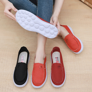 Pantofi din pânză pentru femei 2024 primăvara femei noi vechi Beijing pantofi din pânză pantofi casual confortabili respirabili leneși pantofi cu un singur strat pentru femei