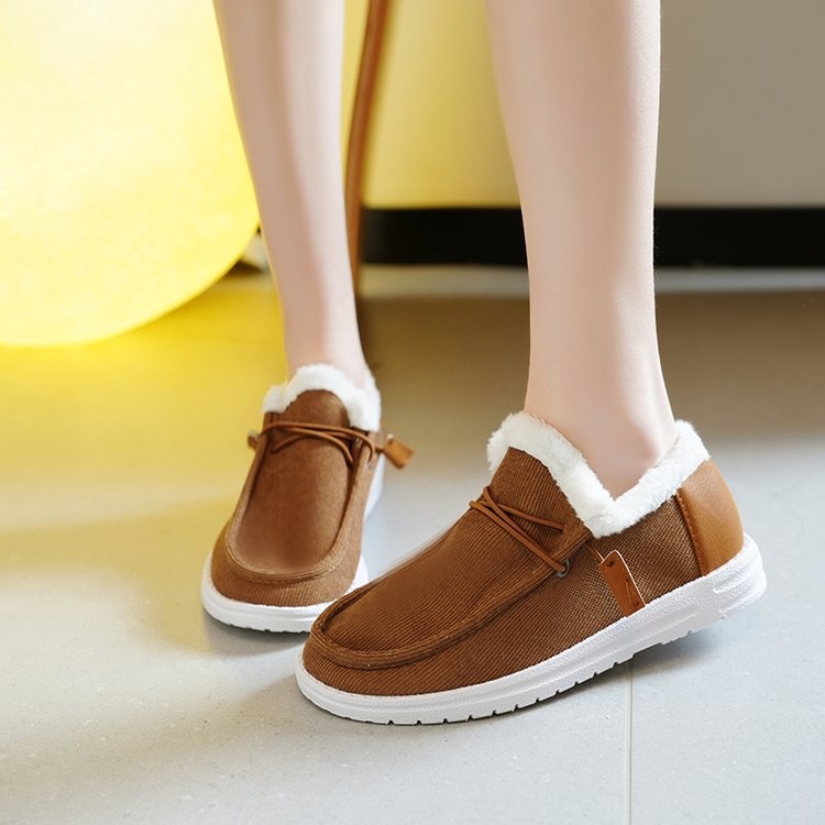 2023 m. žiemos nauji užsienio prekybos plius 11 dydžio spalvoti storo dugno, vilnos pamušalu, storo kailio ir zomšos sniego batai moteriški