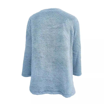 Amazon okrugli ovratnik, labavi dugi džep, dvostrani baršunasti ženski džemper, topli kućni plišani džemper za Europu i Sjedinjene Države preko granice
