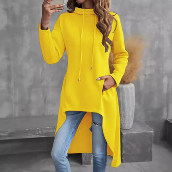 Pulover elegant, elegant, cu mânecă lungă și glugă, pentru femei, toamnă și iarnă, 2024, Amazon Europa și stația independentă transfrontalieră