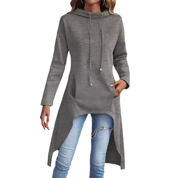 Pulover elegant, elegant, cu mânecă lungă și glugă, pentru femei, toamnă și iarnă, 2024, Amazon Europa și stația independentă transfrontalieră