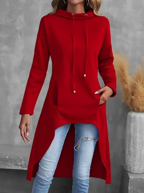 Pulover elegant, elegant, cu mânecă lungă și glugă, pentru femei, toamnă și iarnă, 2024, Amazon Europa și stația independentă transfrontalieră