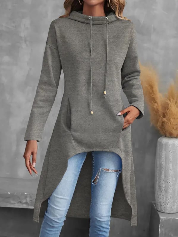 Pulover elegant, elegant, cu mânecă lungă și glugă, pentru femei, toamnă și iarnă, 2024, Amazon Europa și stația independentă transfrontalieră