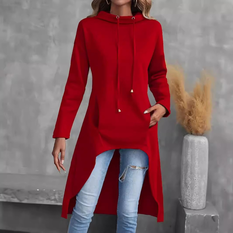 Pulover elegant, elegant, cu mânecă lungă și glugă, pentru femei, toamnă și iarnă, 2024, Amazon Europa și stația independentă transfrontalieră