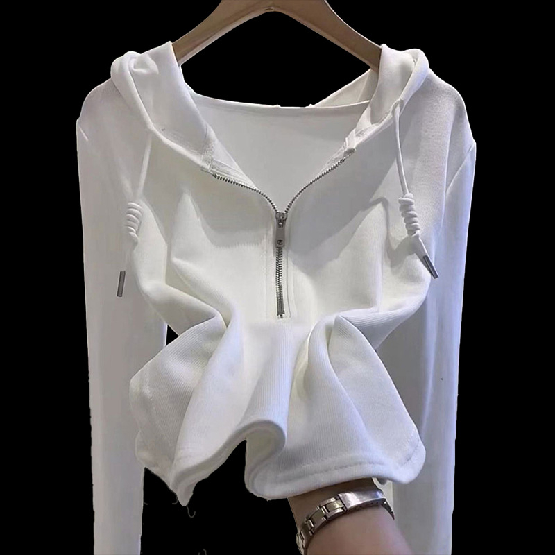 Europski kolodvor 2023. proljeće i jesen nova tanka pamučna majica s kapuljačom za žene, široki ružičasti trendi kaput za sve kombinacije