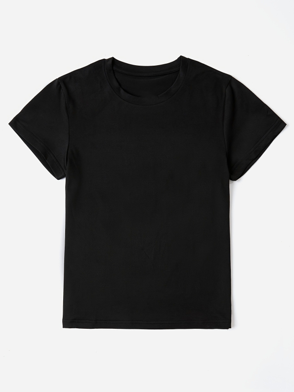 Majica kratkih rukava s natpisom Božje mladeži "Inspirativno" - Ženska ležerna majica kratkih rukava s okruglim izrezom, proljeće i ljeto