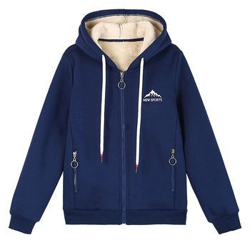 Pulover cu glugă, căptușit cu catifea, cald, casual, pentru femei, de primăvară și toamnă, cardigan cu mânecă lungă, asortat, cu buzunare cu fermoar