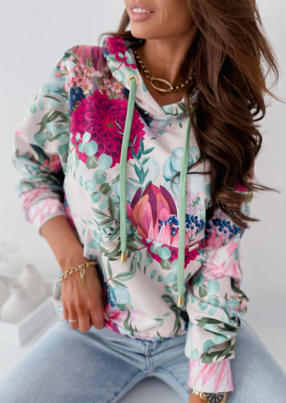 Φθινόπωρο και Χειμώνας 2021, Ριχτό, Casual, Μακρυμάνικο Πουλόβερ με Κουκούλα, Διπλής Επίστρωσης, Πουλόβερ με Τσέπες και Μπαλώματα για το Σκούφο