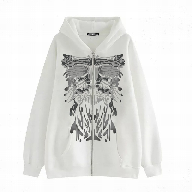 Dámsky tmavo potlačený sveter s flísovou podšívkou, voľný, univerzálny, retro sveter na zips