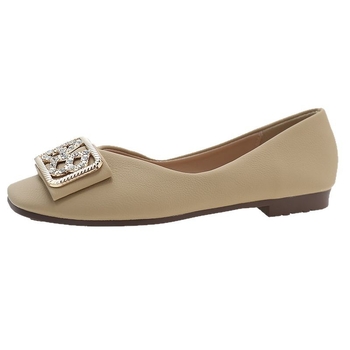 Γυναικεία παπούτσια μονής στρώσης με τετράγωνη μύτη, φλατ παπούτσια, άνοιξη και φθινόπωρο 2025, νέα παπούτσια σε στυλ νεράιδας, slip-on, lazy παπούτσια