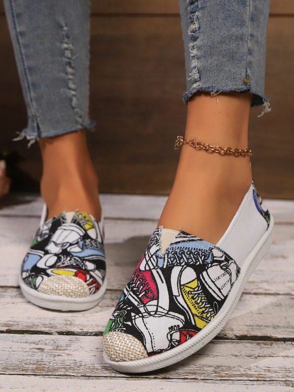 Νέα γυναικεία παπούτσια άνοιξης και φθινοπώρου 2024, παλιά υφασμάτινα παπούτσια του Πεκίνου, μονόστρωτα παπούτσια, μεσήλικες και ηλικιωμένους, casual, Cyber, διάσημα καμβά παπούτσια, βαμβακερά, slip-on, μαλακή σόλα