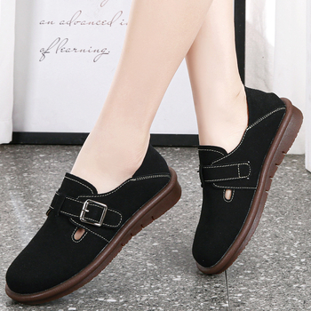 Pantofi de damă cu fund plat, stil Mori, retro, cu un singur strat, papuci de damă, papuci leneși, cu fund moale, slip-on, primăvară 2024