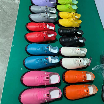 În stoc, cusături manuale pure, mărime plus, pantofi transfrontalieri Amazon pentru studenți, stație independentă, cu fund plat, pentru mame single