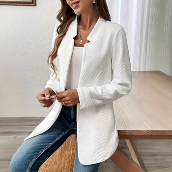 Ανεξάρτητος σταθμός Amazon 2024 φθινόπωρο και χειμώνας Ευρώπη και Ηνωμένες Πολιτείες εξωτερικό εμπόριο με τις καλύτερες πωλήσεις νέο casual μονόχρωμο κοστούμι μπουφάν