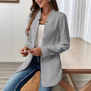 Ανεξάρτητος σταθμός Amazon 2024 φθινόπωρο και χειμώνας Ευρώπη και Ηνωμένες Πολιτείες εξωτερικό εμπόριο με τις καλύτερες πωλήσεις νέο casual μονόχρωμο κοστούμι μπουφάν