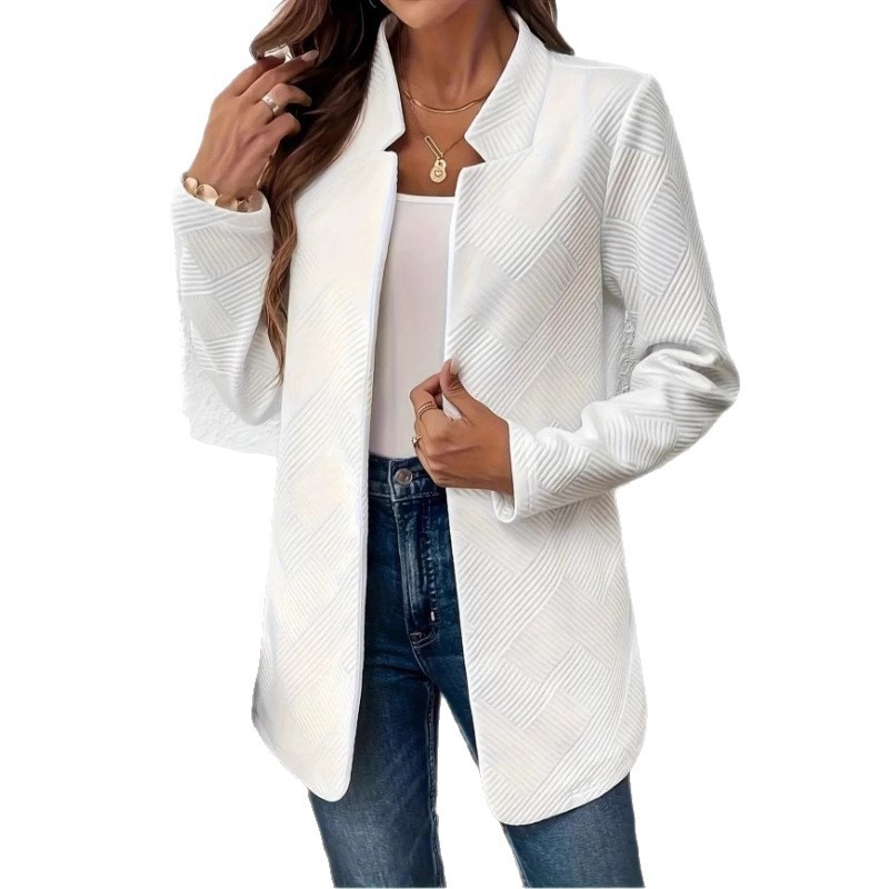 Nepriklausoma „Amazon“ stotis, 2024 m. rudens ir žiemos Europos ir Jungtinių Valstijų užsienio prekybos geriausiai parduodamas naujas laisvalaikio vienspalvis kostiuminis švarkas