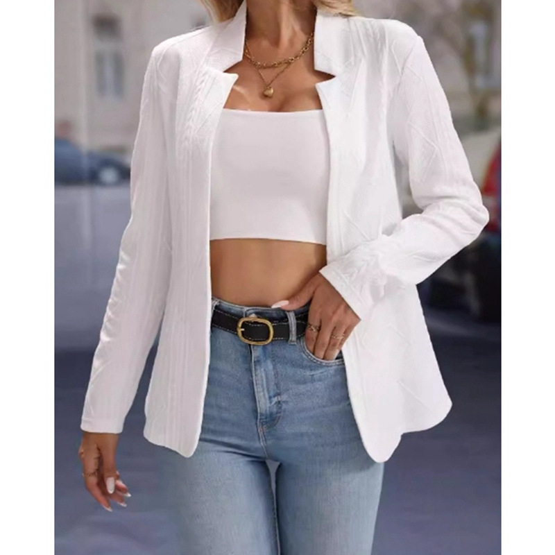 Costum elegant tridimensional subțire pentru femei, primăvara și toamna 2024, nou, Amazon Europa și Statele Unite, modă transfrontalieră, model mic