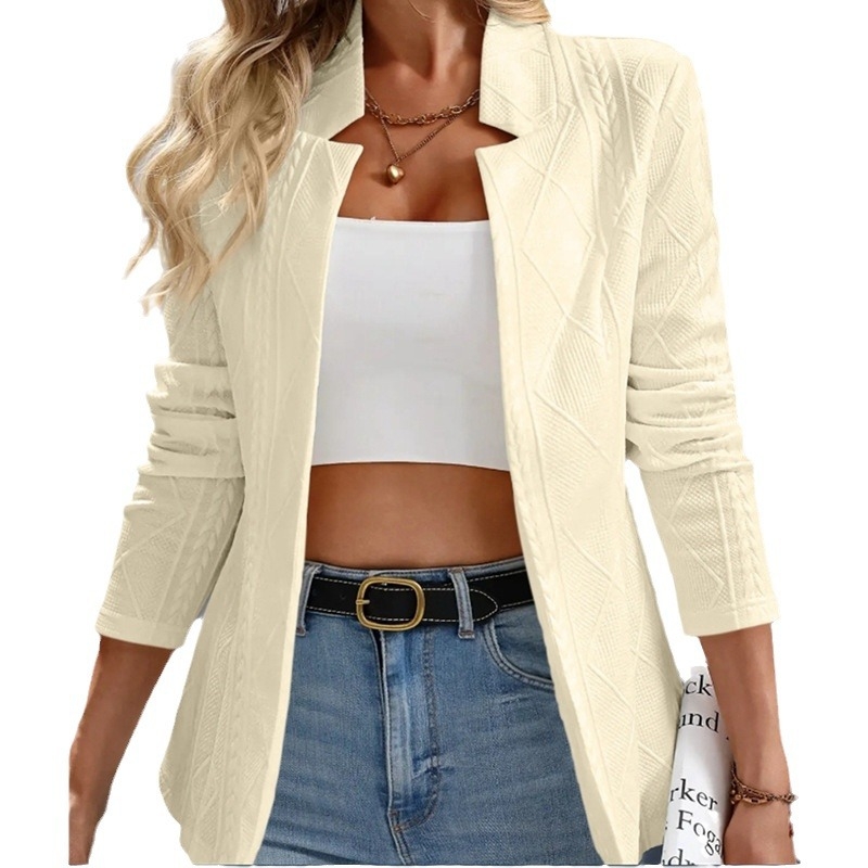 Costum elegant tridimensional subțire pentru femei, primăvara și toamna 2024, nou, Amazon Europa și Statele Unite, modă transfrontalieră, model mic