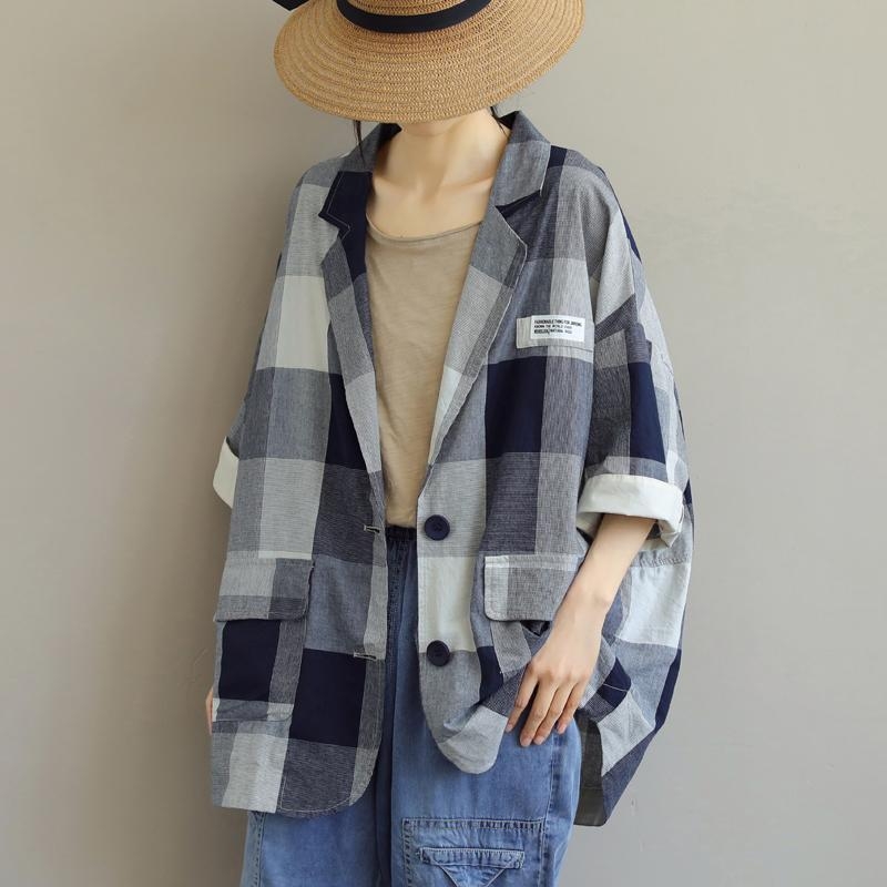 Naiste suvine 2024. aasta uus Korea stiilis lahtine pluss-suuruses pontsakas tüdrukute ülikond, õhuke vabaaja ruuduline väike ülikond