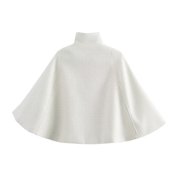 Νέα ευρωπαϊκή και αμερικανική γυναικεία μόδα δρόμου με ισορροπημένη τάση Άνοιξη και Φθινόπωρο 2025, τζάκετ κάπας με ανάμεικτο ταμπεραμέντο, B88804