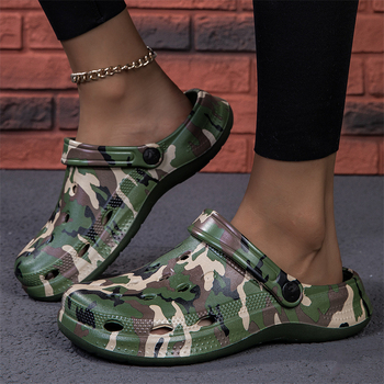 Dreváky Cross-Border New Transfer, Klasické maľované pánske a dámske topánky, Plážové topánky, Šľapky so špičkou, Dropshipping od výrobcu