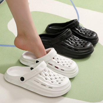 Piiriülesed auguga kingad isetehtud unisex 2025 suvised libisemisvastased varvastekaitsega rannasandaalid hulgimüügist EVA sandaalid