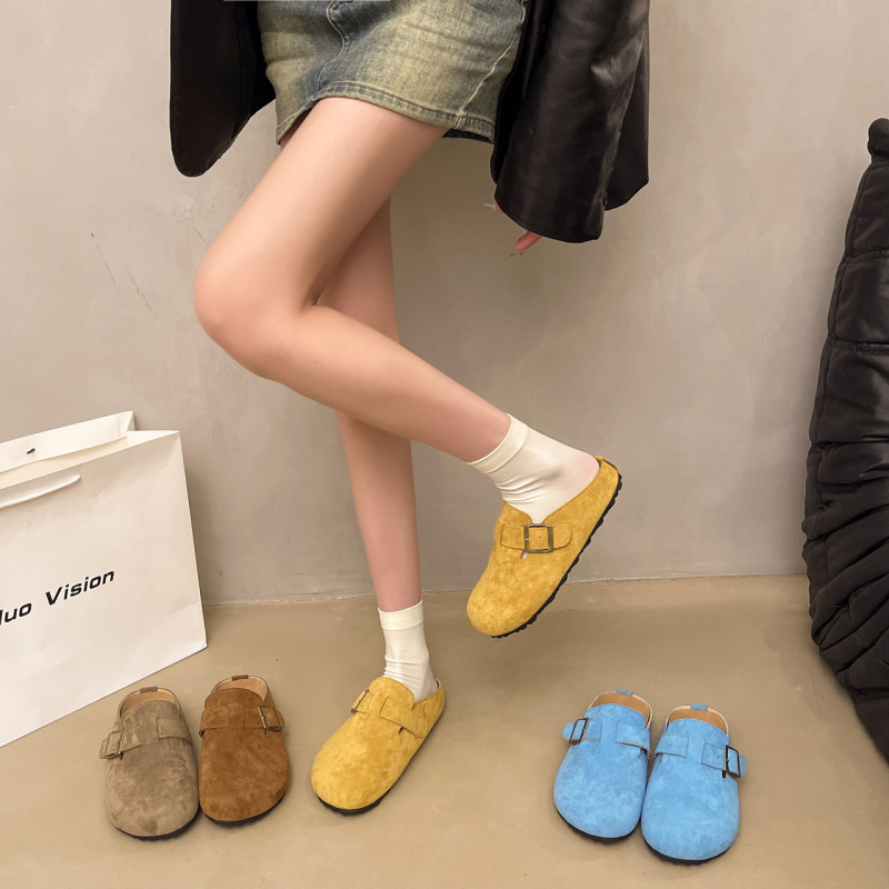 Väikese suurusega Birkenstock-stiilis sussid 2025. aasta kevad/suvi, uus kollektsioon, ülisuured retrohõbedased paksu tallaga ümara ninaga poollibisevad sussid naistele