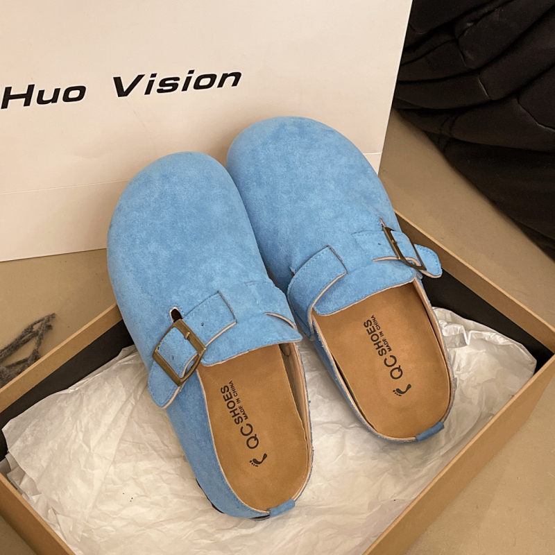 Väikese suurusega Birkenstock-stiilis sussid 2025. aasta kevad/suvi, uus kollektsioon, ülisuured retrohõbedased paksu tallaga ümara ninaga poollibisevad sussid naistele