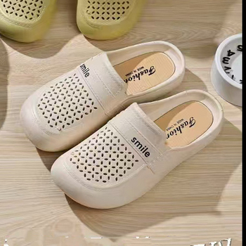 Висококачествени сладки чехли в стил Chanel Baotou, дамски връхни дрехи, супер меки обувки с подметка в корейски стил, летни, популярни интернет, половин чехли за жени