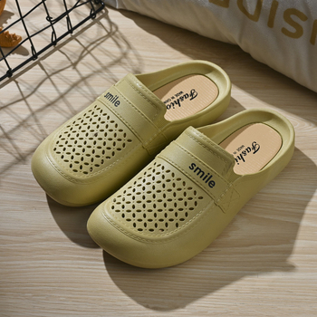 Висококачествени сладки чехли в стил Chanel Baotou, дамски връхни дрехи, супер меки обувки с подметка в корейски стил, летни, популярни интернет, половин чехли за жени