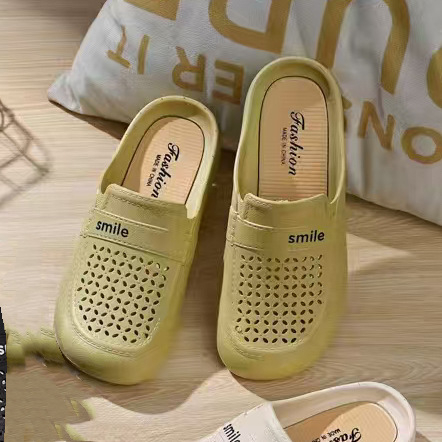 Висококачествени сладки чехли в стил Chanel Baotou, дамски връхни дрехи, супер меки обувки с подметка в корейски стил, летни, популярни интернет, половин чехли за жени