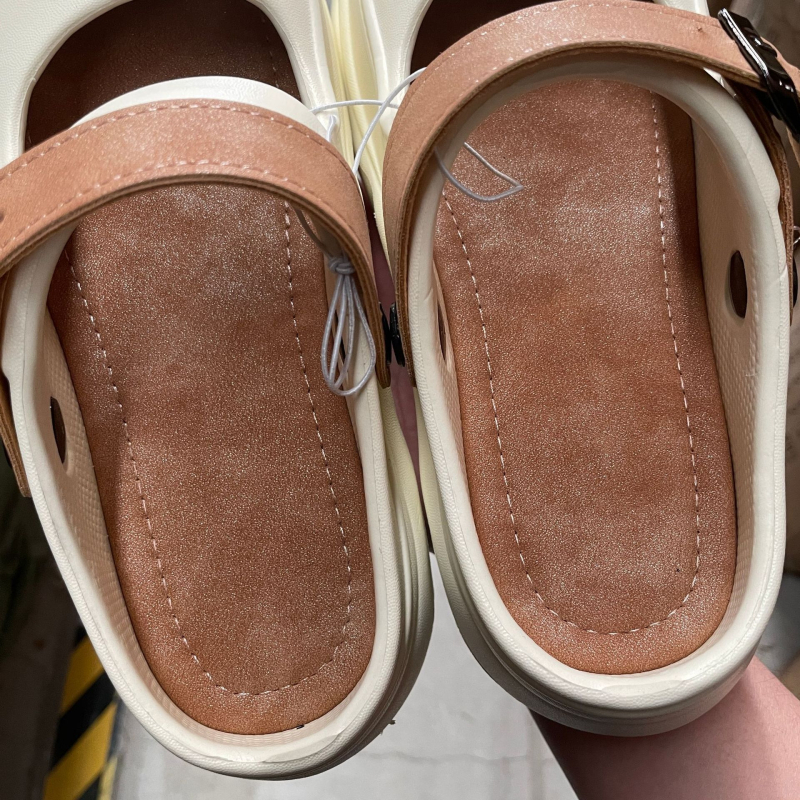 Sieviešu vasaras elpojošas sandales ar biezu zoli, EVA caurumiem, neslīdošas, augstas klases nodilumizturīgas Baotou čības vairumtirdzniecībā