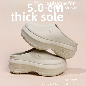 2024. aasta uued platvormkõrge kontsaga sandaalid naistele suvised pealisrõivaste kõrgust suurendavad EVA poolsussid spordisandaalid piiriülene internetikuulsus