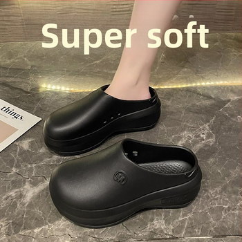 2024. aasta uued platvormkõrge kontsaga sandaalid naistele suvised pealisrõivaste kõrgust suurendavad EVA poolsussid spordisandaalid piiriülene internetikuulsus