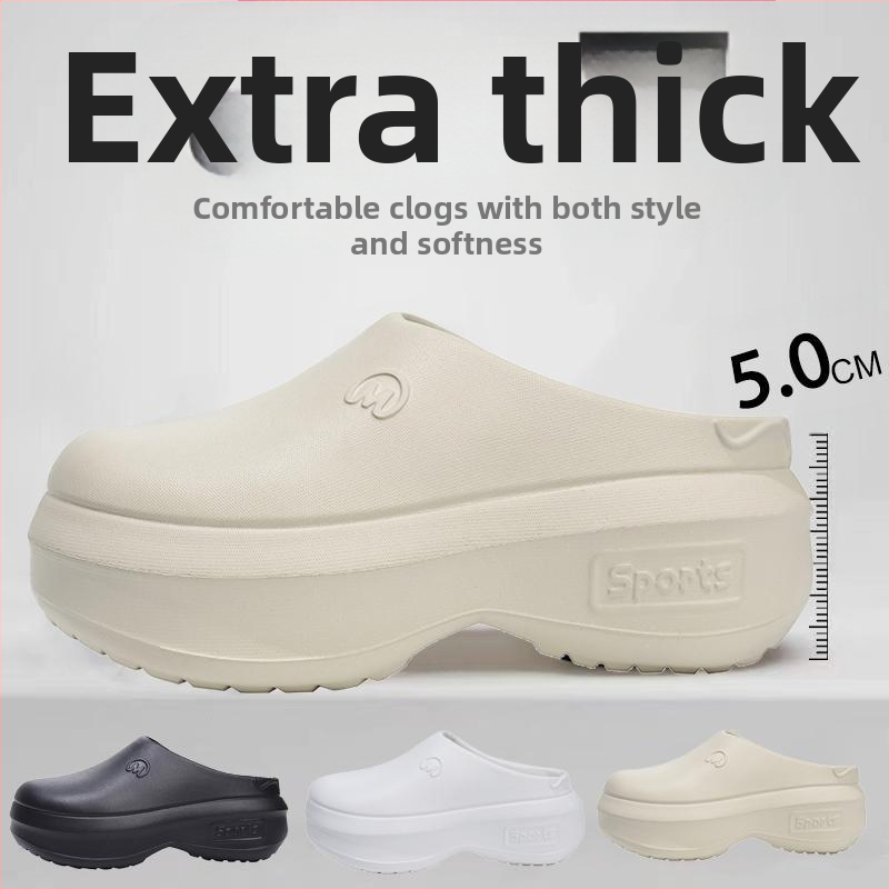 2024. aasta uued platvormkõrge kontsaga sandaalid naistele suvised pealisrõivaste kõrgust suurendavad EVA poolsussid spordisandaalid piiriülene internetikuulsus