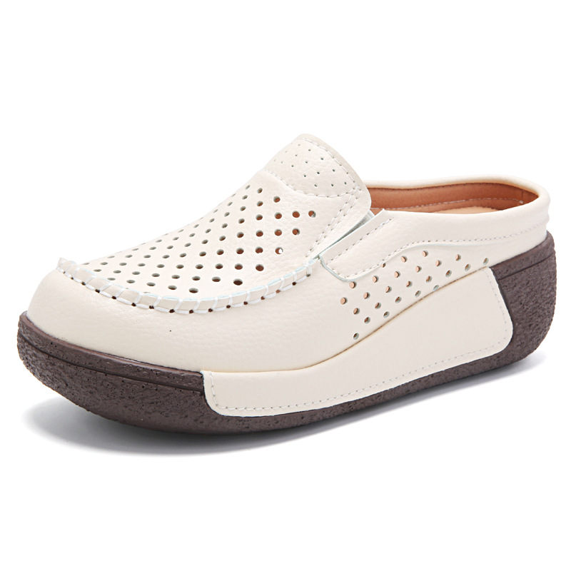 Sandale de vară pentru femei, confortabile, cu platformă, cu platformă, pufoase, până la jumătate, pentru vară 2024, noi