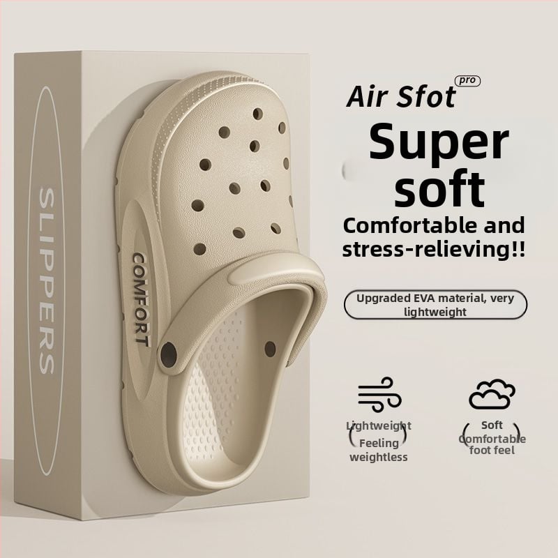 Pantofi de plajă antiderapanți pentru bărbați, vară, sport, respirabil, rezistent la miros, cu fund gros, sandale pentru bărbați