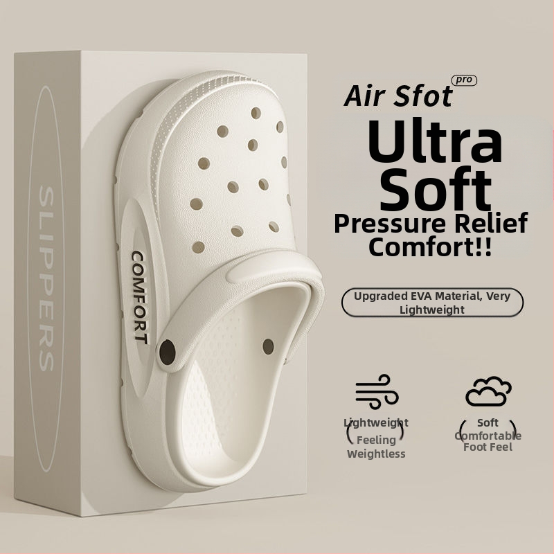 Pantofi de plajă antiderapanți pentru bărbați, vară, sport, respirabil, rezistent la miros, cu fund gros, sandale pentru bărbați