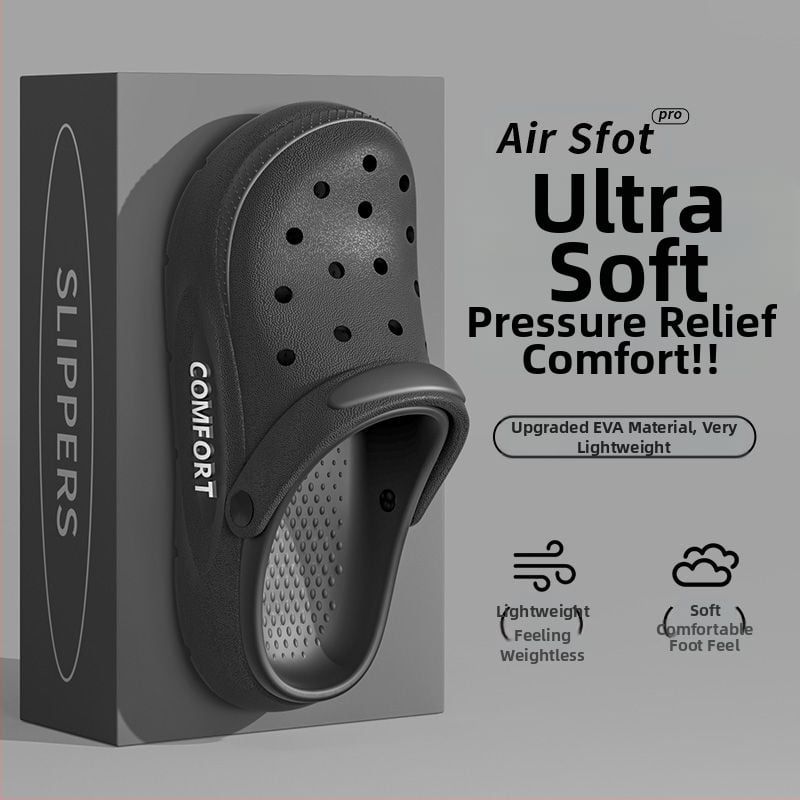 Pantofi de plajă antiderapanți pentru bărbați, vară, sport, respirabil, rezistent la miros, cu fund gros, sandale pentru bărbați