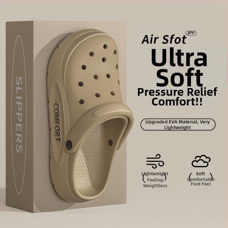 Pantofi de plajă antiderapanți pentru bărbați, vară, sport, respirabil, rezistent la miros, cu fund gros, sandale pentru bărbați