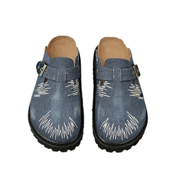 Papuci de vară retro Baotou cu talpă groasă, noi, pentru femei, pentru exterior, pantofi casual cu explozii de comerț exterior faimoase, vara 2024