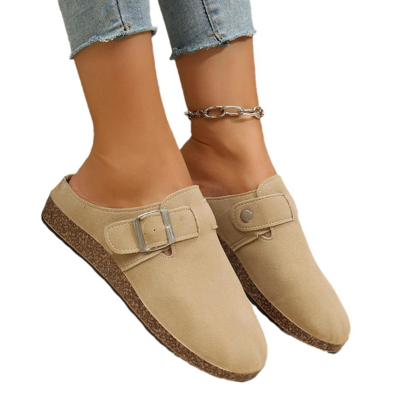 Naiste paksu tallaga ja pluss-suuruses sussid sügis ja talv 2024, uued Baotou Bucken Joker moodsed retrosussid hulgimüügist