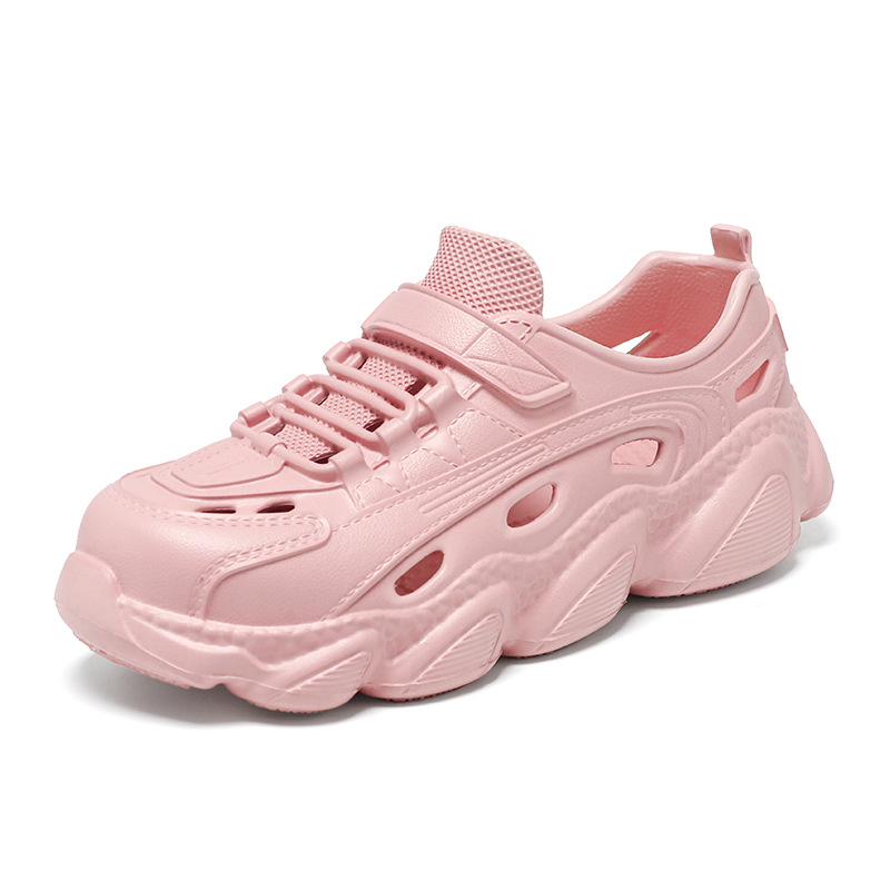 2024. gada pārrobežu platformas EVA caurumu apavi sieviešu vasaras dārza apavi platformas sandales pludmales apavi sieviešu uzvelkamās čības