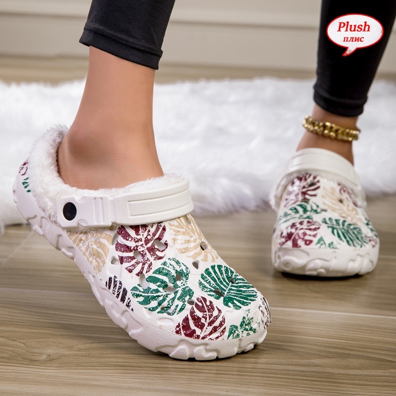 Pantofi cu toc pentru cupluri, mărimi mari, cu căptușeală din fleece, 2024, pantofi noi de iarnă din bumbac cald, pantofi cu toc, în stoc en-gros