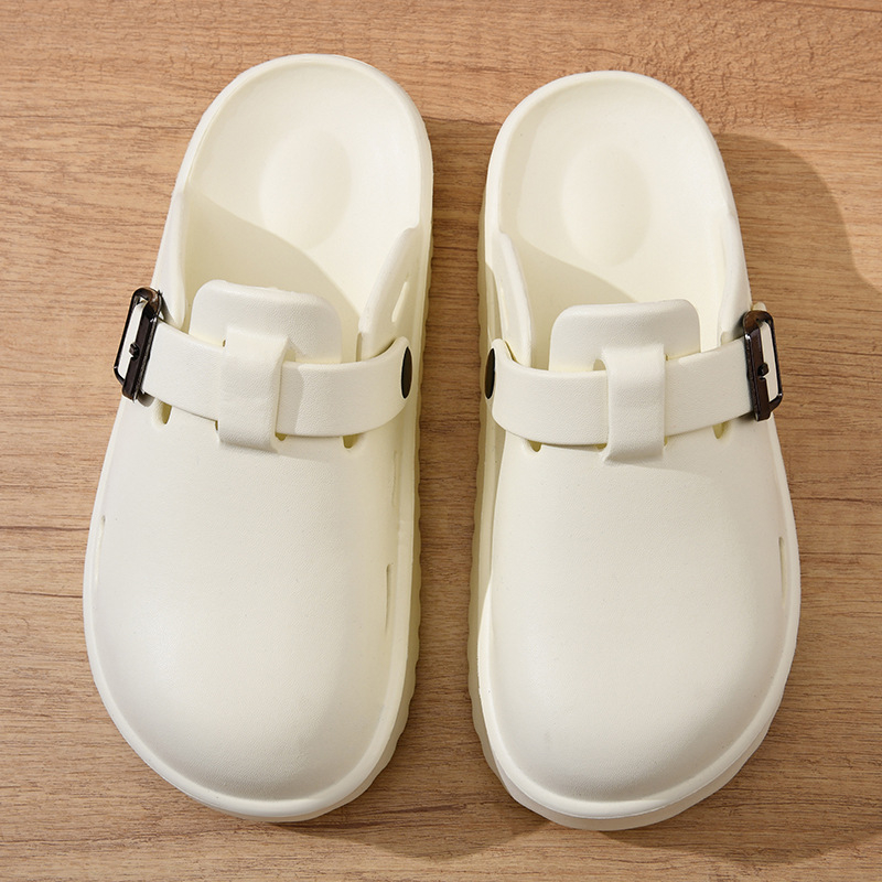 2024 Nové sandále s hrubou podrážkou na vysokom podpätku, vrchné oblečenie, študentské topánky, cezhraničné papuče, dámske papuče s baotou a papuče na platforme